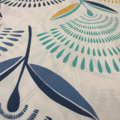 Azure Wave Cotton Bedsheet 5pc Set with Cushions & Covers