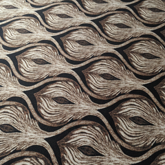 Premium Velvet Double Bed Bedsheet with 2 Pillow Covers – Dark & Light Brown Wave Design | Super Soft Winter Bedsheet Set