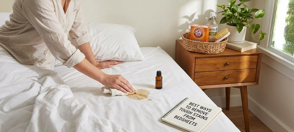 Best Ways to Remove Tough Stains from Bedsheets