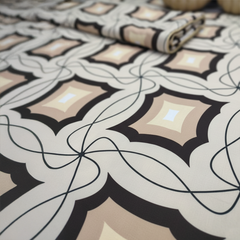 Geometric Luxe Cotton 5pc Bedsheet Set with Cushions & Covers