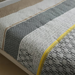 Striped Harmony Reversible Quilted Comforter