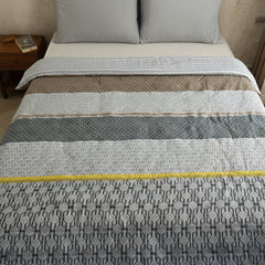 Striped Harmony Reversible Quilted Comforter