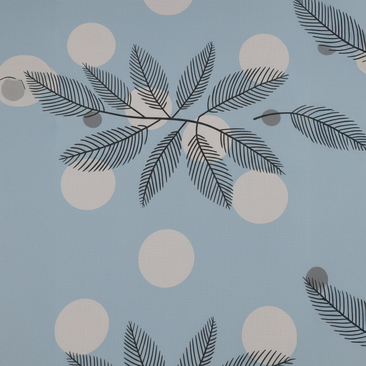 Palm Mist Light Blue Elastic Cotton Bedsheet Set