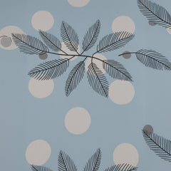 Palm Mist Light Blue Elastic Cotton Bedsheet Set